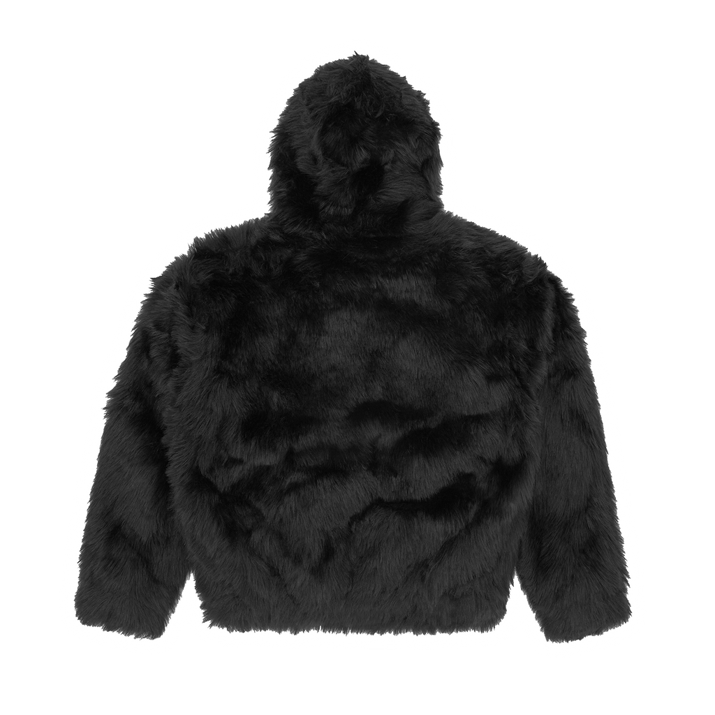 HOODED FUR JACKET [BLACK] CRTZRTW