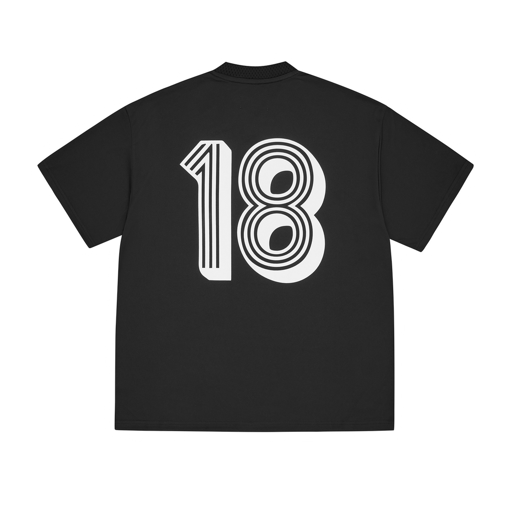 GHINI FOOTBALL JERSEY [BLACK] CRTZRTW