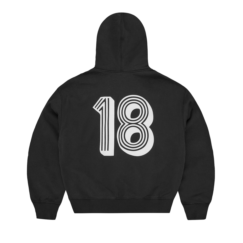 GHINI ZIP HOODIE [BLACK] CRTZRTW