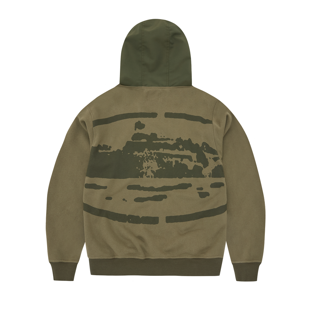 GUERILLAZ RIPSTOP ZIP HOODIE [OLIVE] CRTZRTW