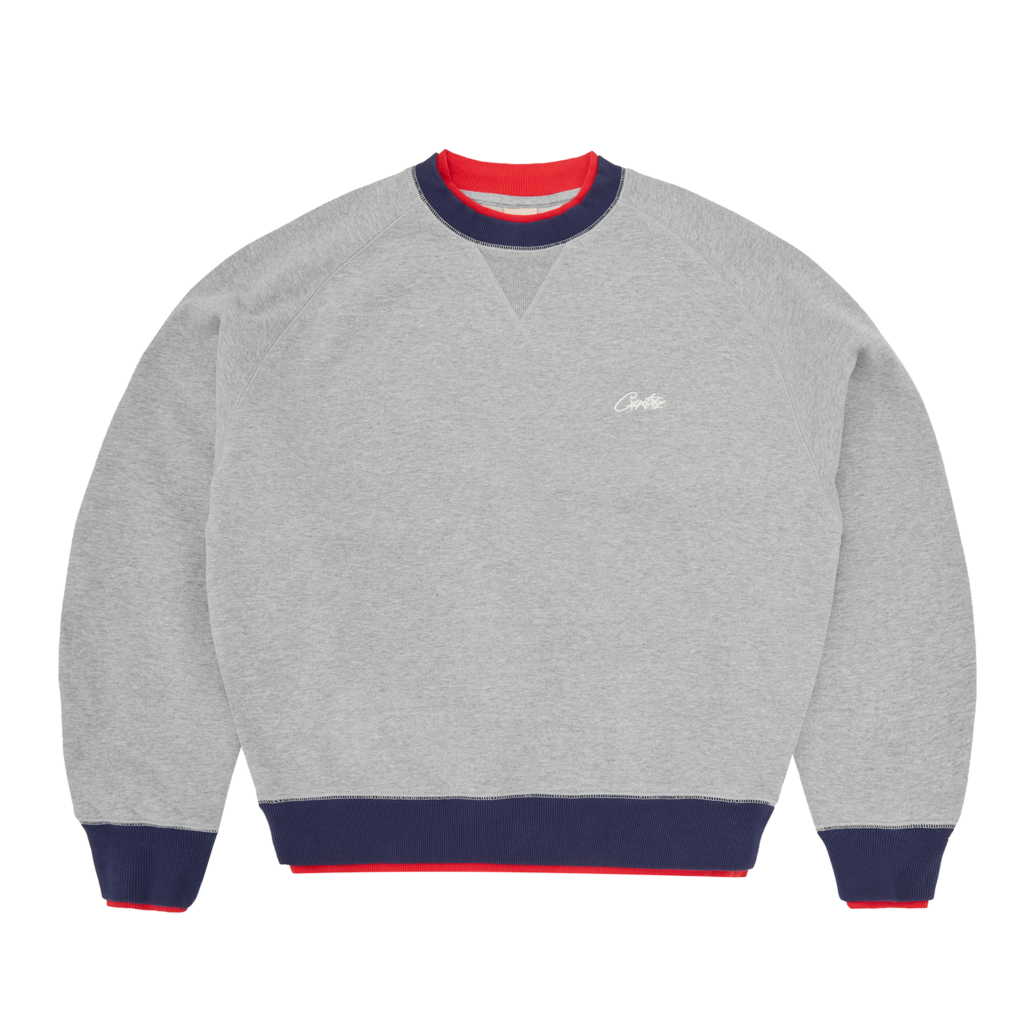 HMP DOUBLE UP CREWNECK [HEATHER GREY] CRTZRTW