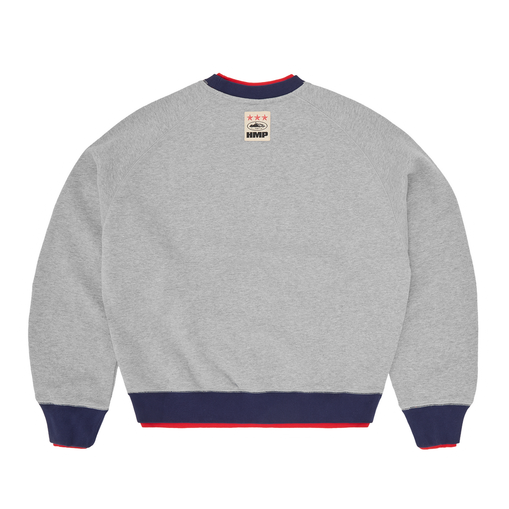 HMP DOUBLE UP CREWNECK [HEATHER GREY] CRTZRTW