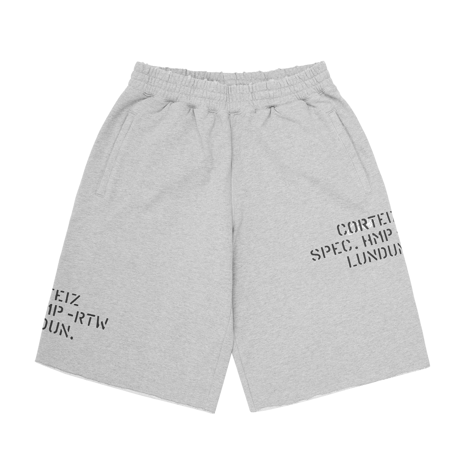 HMP STENCIL SWEATSHORT [HEATHER GREY] CRTZRTW