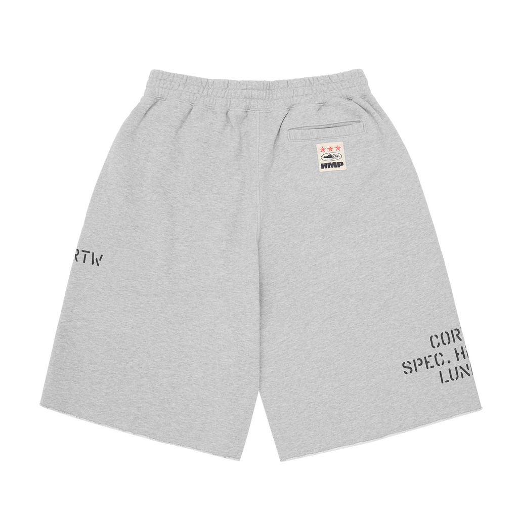 HMP STENCIL SWEATSHORT [HEATHER GREY] CRTZRTW