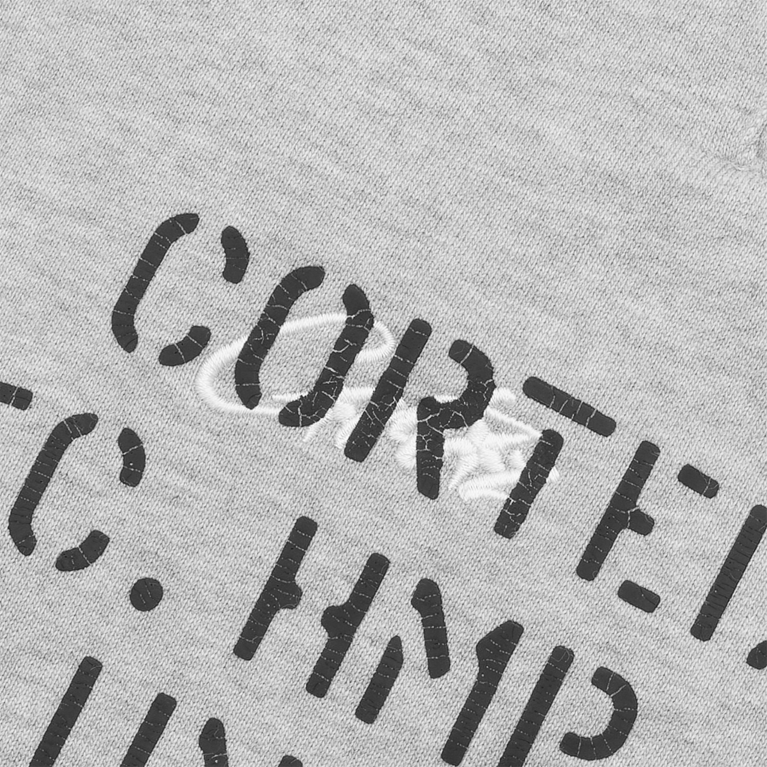 HMP STENCIL SWEATSHORT [HEATHER GREY] CRTZRTW