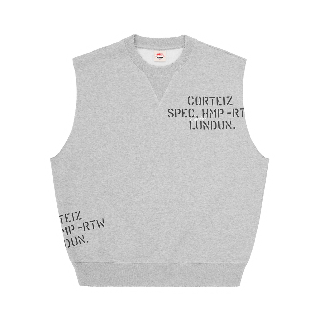 HMP STENCIL VEST [HEATHER GREY] CRTZRTW