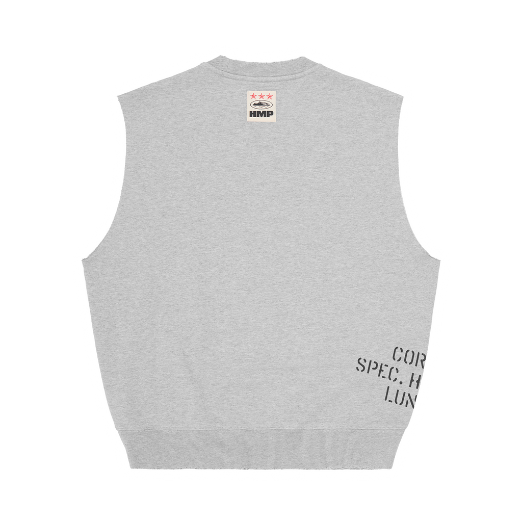 HMP STENCIL VEST [HEATHER GREY] CRTZRTW