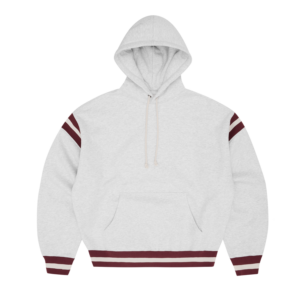 HMP STRIPE RIB HOODIE [LIGHT HEATHER] CRTZRTW
