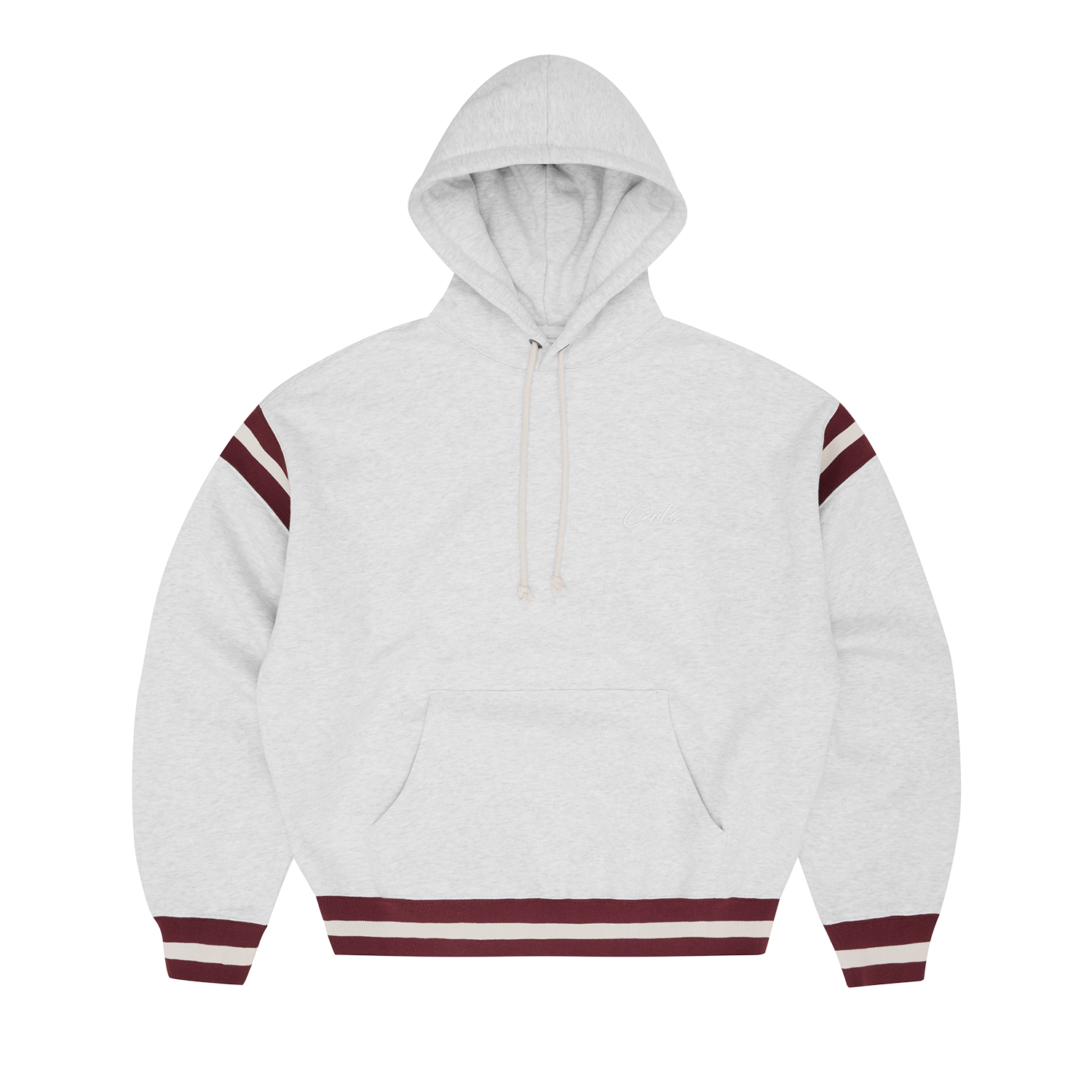 HMP STRIPE RIB HOODIE [LIGHT HEATHER] CRTZRTW