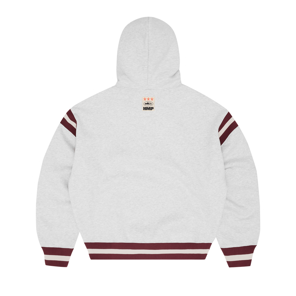 HMP STRIPE RIB HOODIE [LIGHT HEATHER] CRTZRTW