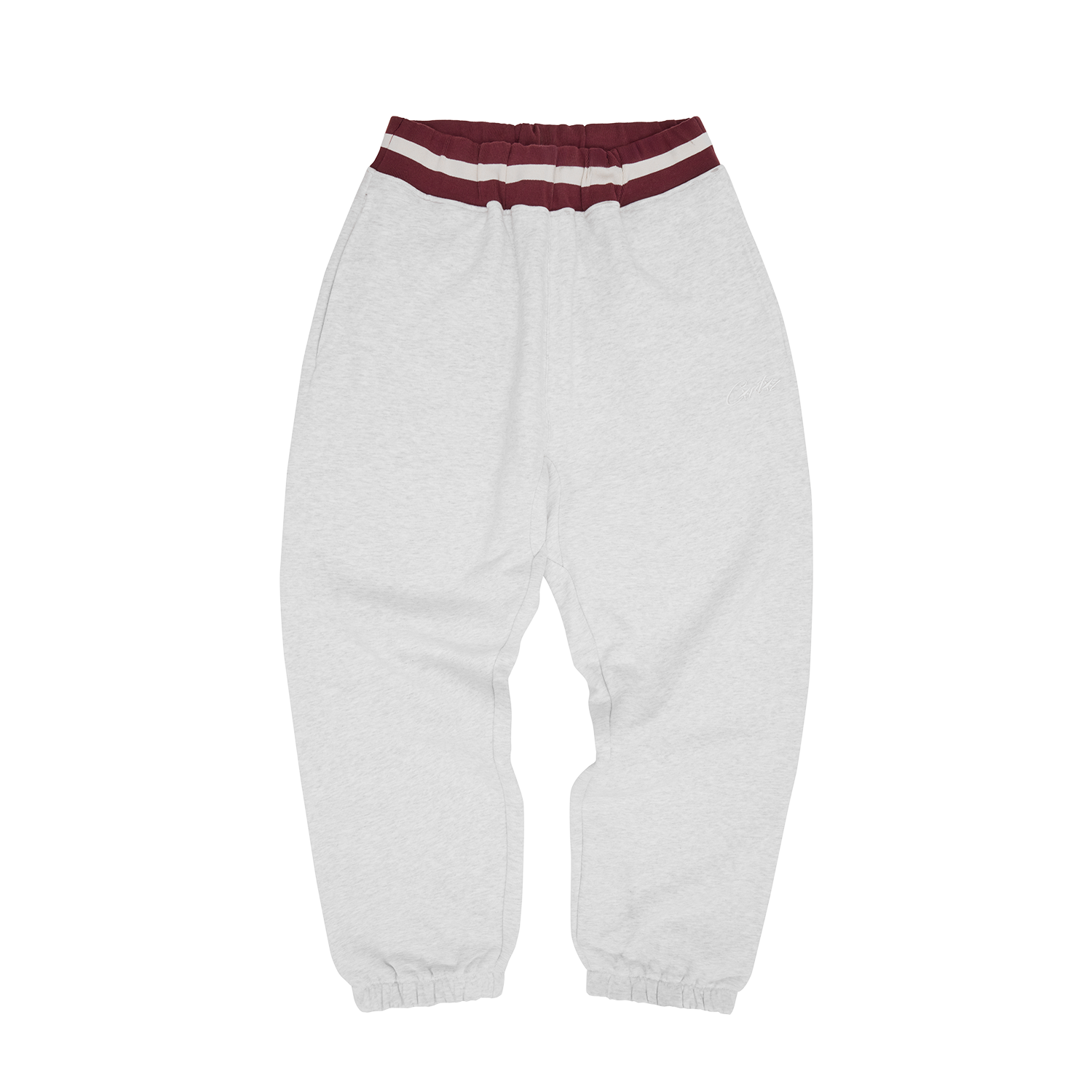 HMP STRIPE RIB SWEATPANT [LIGHT HEATHER] CRTZRTW