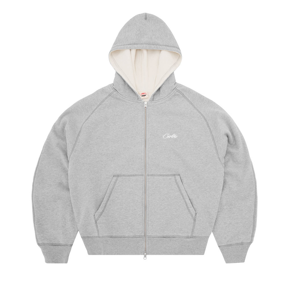 Corteiz HMP THERMAL ZIP HOODIE [HEATHER GREY] CRTZRTW
