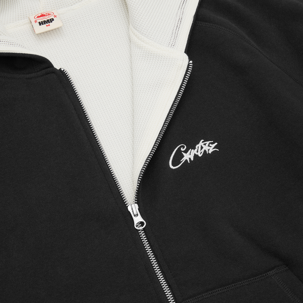Corteiz HMP THERMAL ZIP HOODIE [BLACK] CRTZRTW