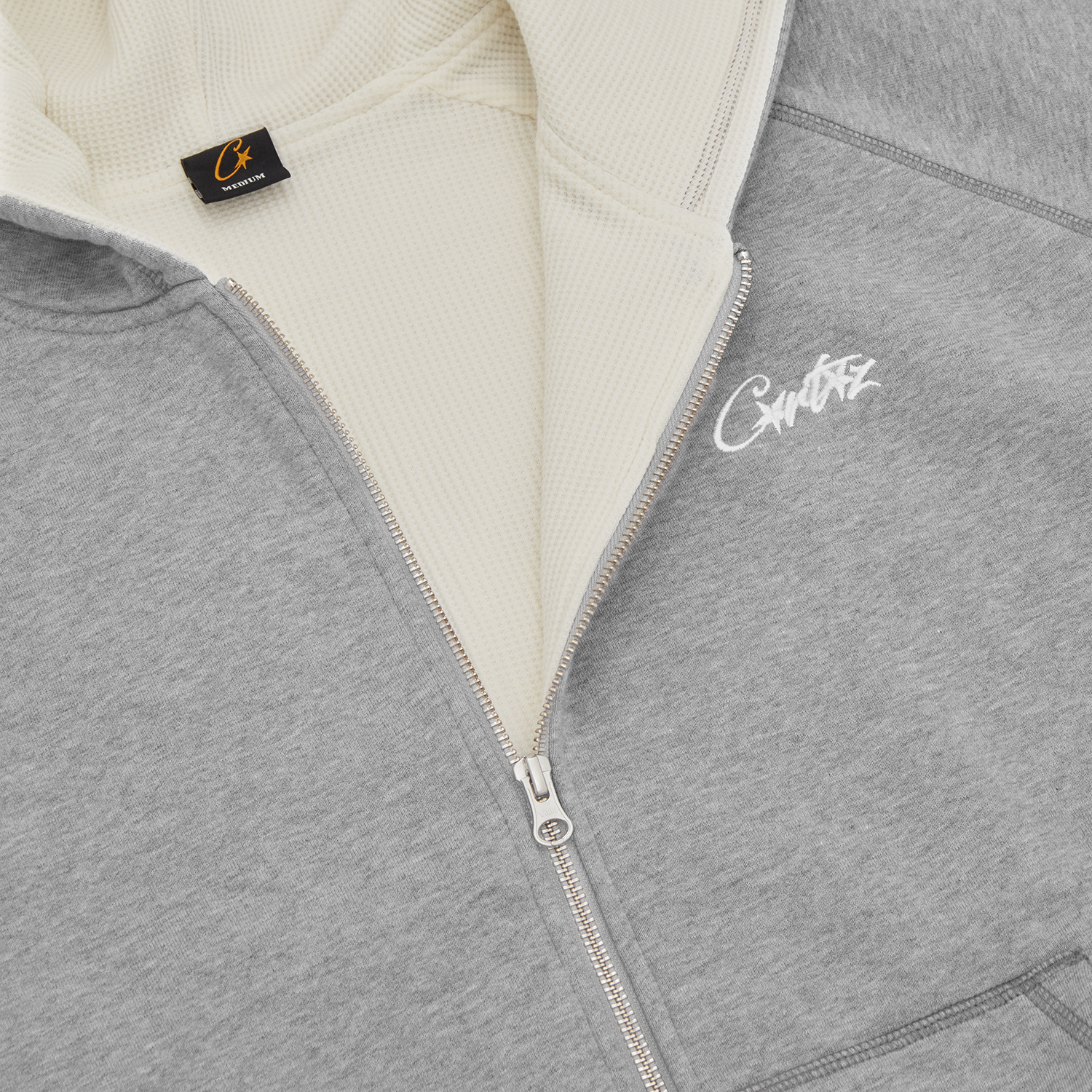 Corteiz HMP THERMAL ZIP HOODIE [HEATHER GREY] CRTZRTW