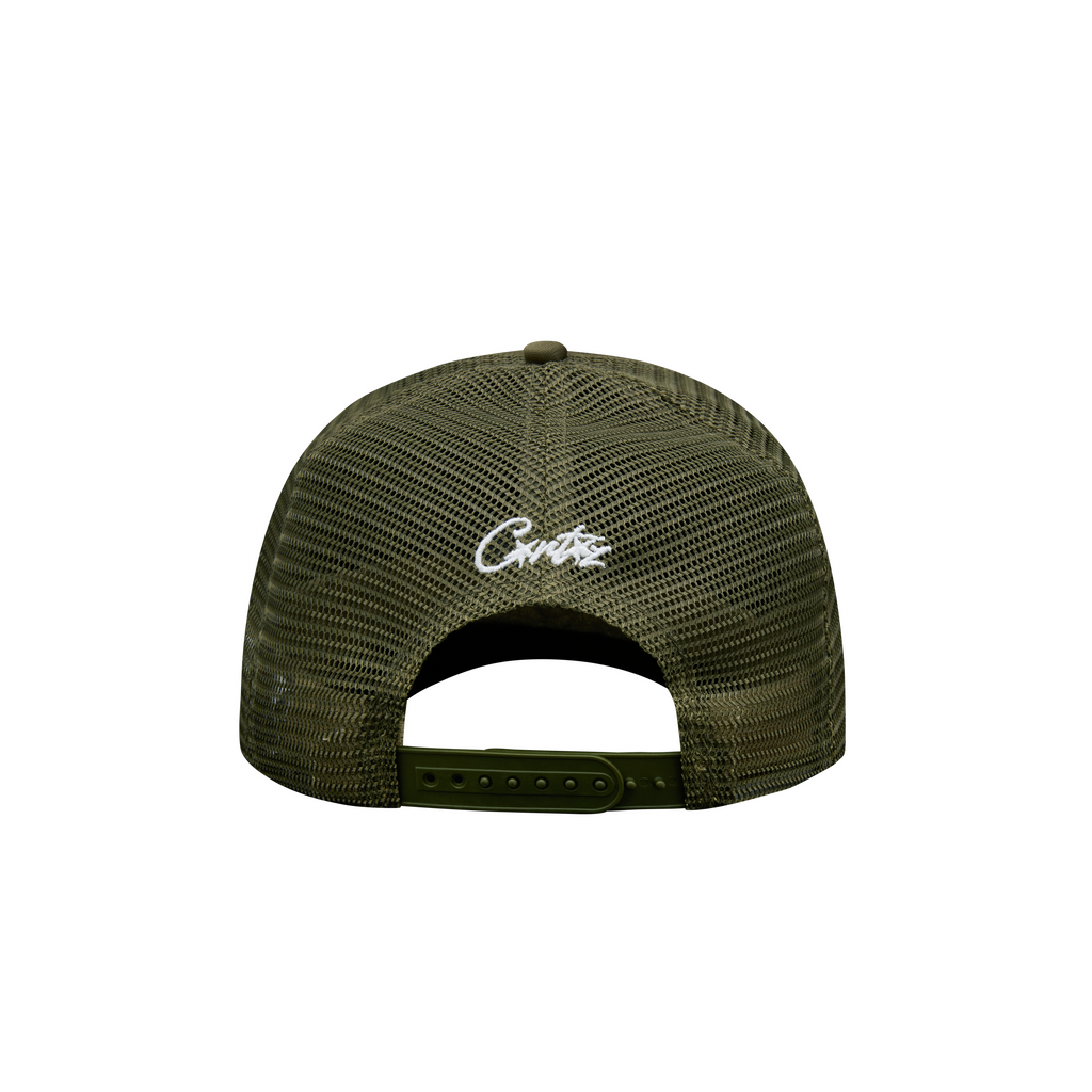 ISLAND PUFF PRINT TRUCKER HAT [OLIVE] CRTZRTW