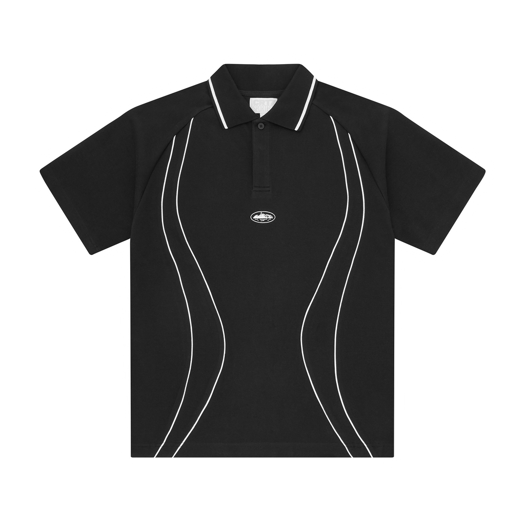 ISLAND PIQUE POLO SHIRT [BLACK] CRTZRTW