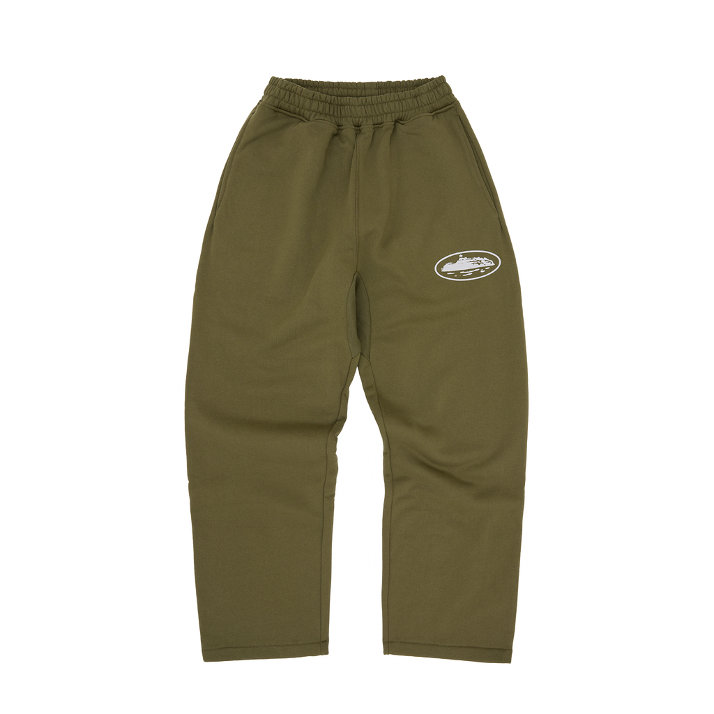 ISLAND PUFF PRINT OPEN HEM SWEATPANT [OLIVE] CRTZRTW
