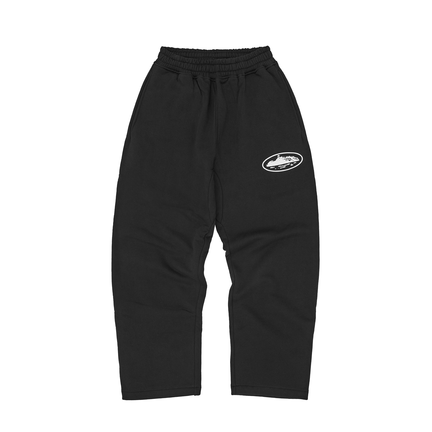 ISLAND PUFF PRINT OPEN HEM SWEATPANT [BLACK] CRTZRTW