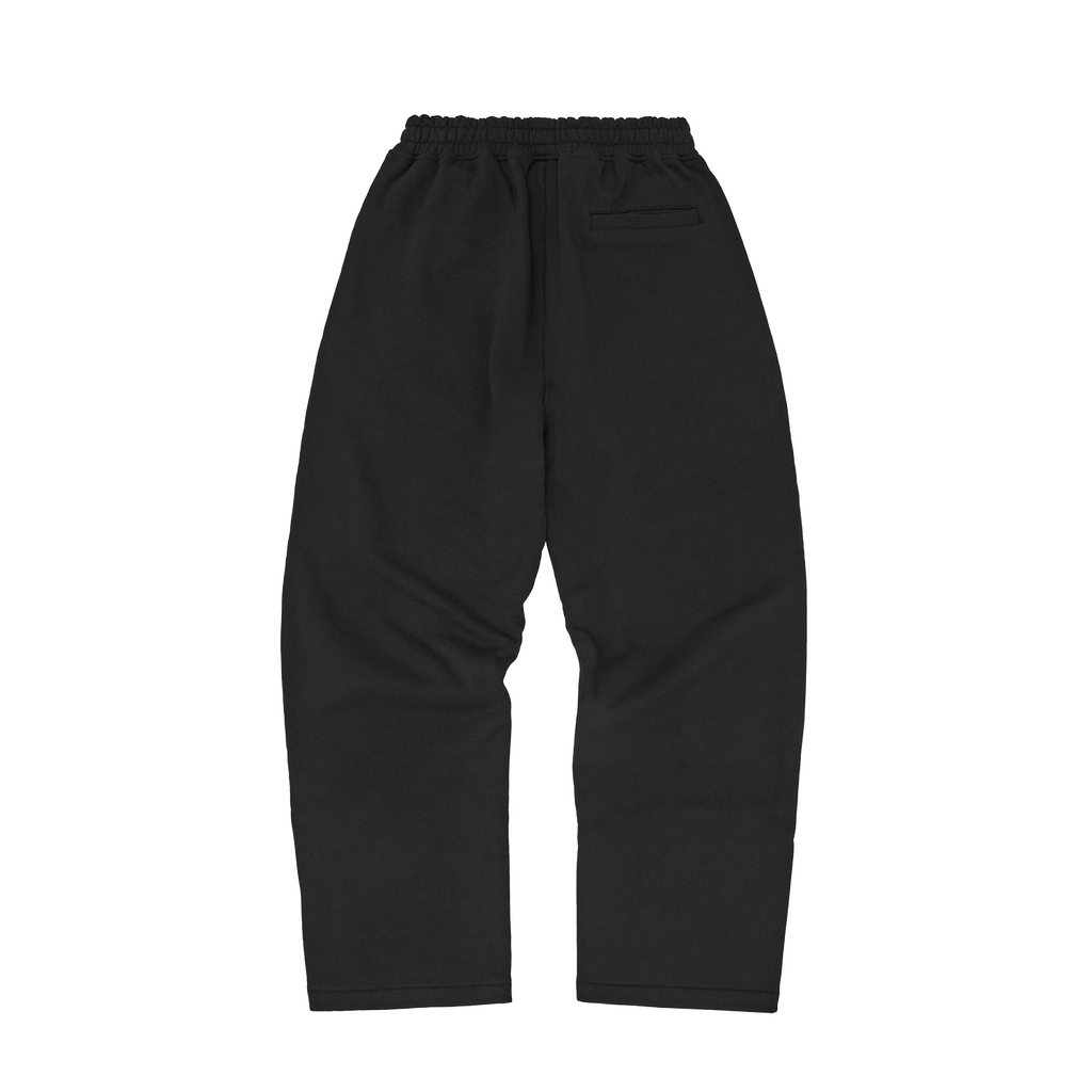 ISLAND PUFF PRINT OPEN HEM SWEATPANT [BLACK] CRTZRTW