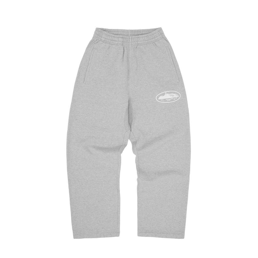 ISLAND PUFF PRINT OPEN HEM SWEATPANT [HEATHER GREY] CRTZRTW