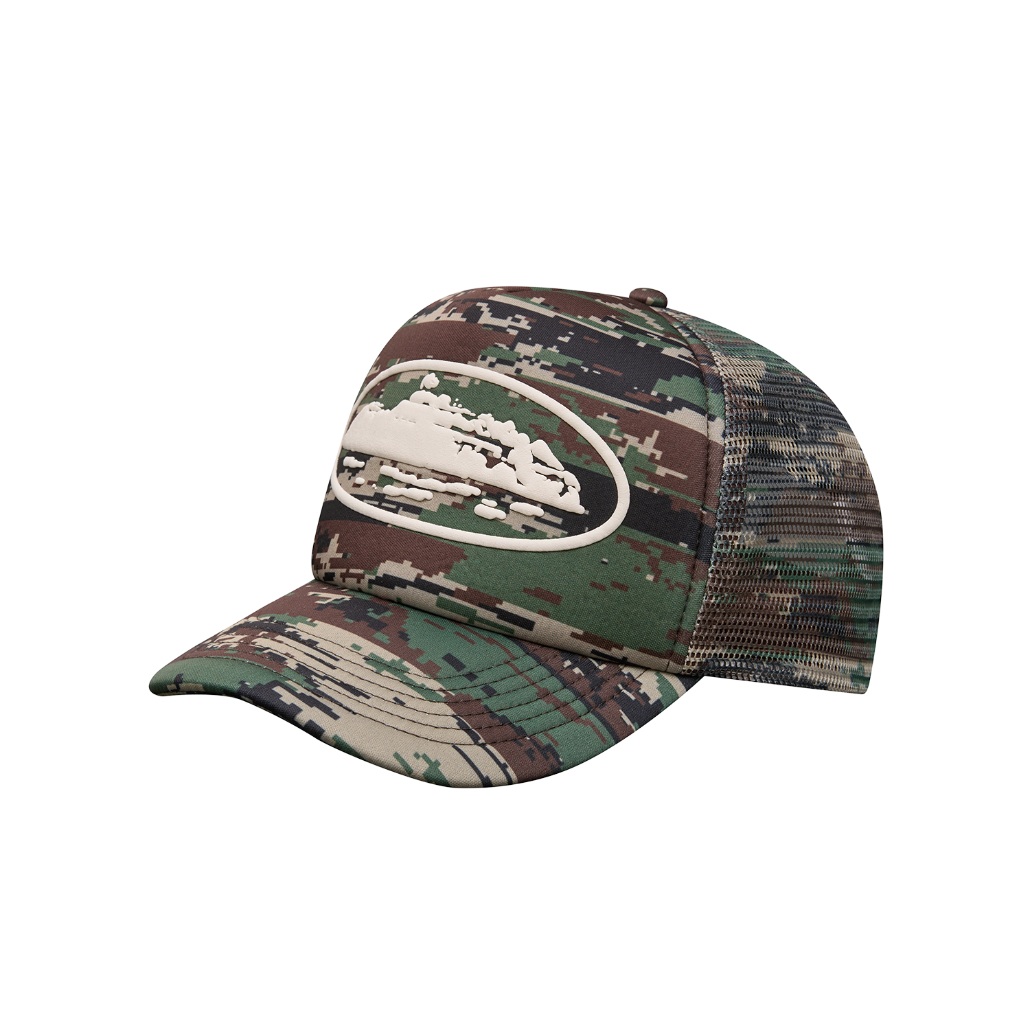 ISLAND PUFF PRINT TRUCKER HAT [DIGI CAMO] CRTZRTW