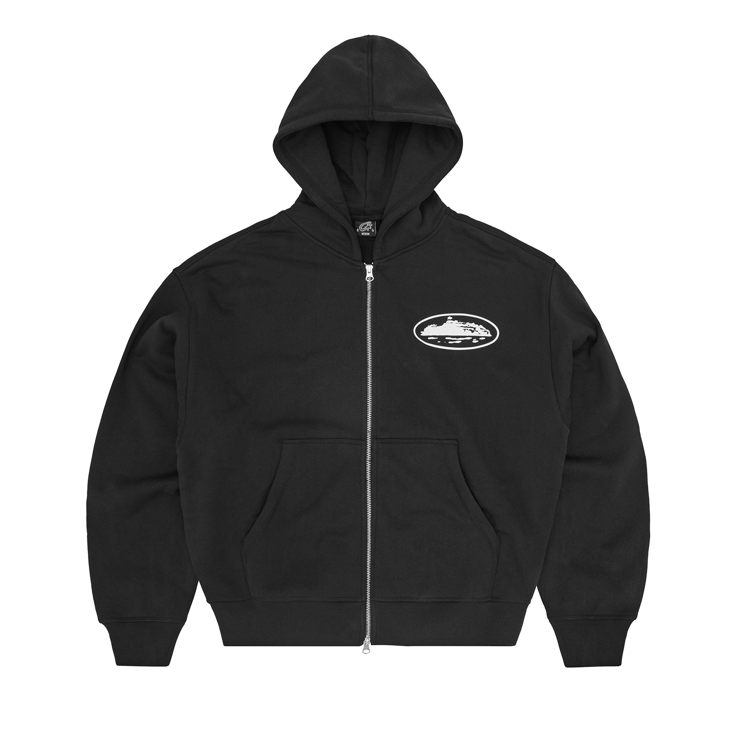 ISLAND PUFF PRINT ZIP HOODIE [BLACK] CRTZRTW