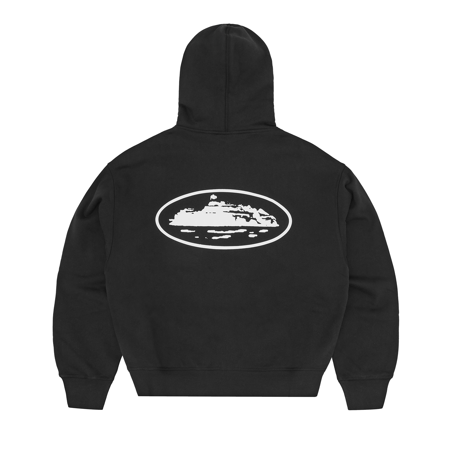 ISLAND PUFF PRINT ZIP HOODIE [BLACK] CRTZRTW