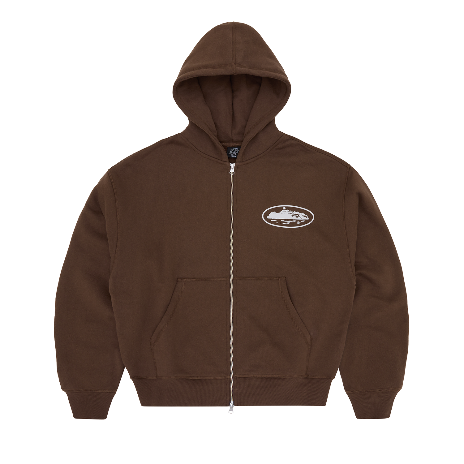 ISLAND PUFF PRINT ZIP HOODIE [BROWN] CRTZRTW