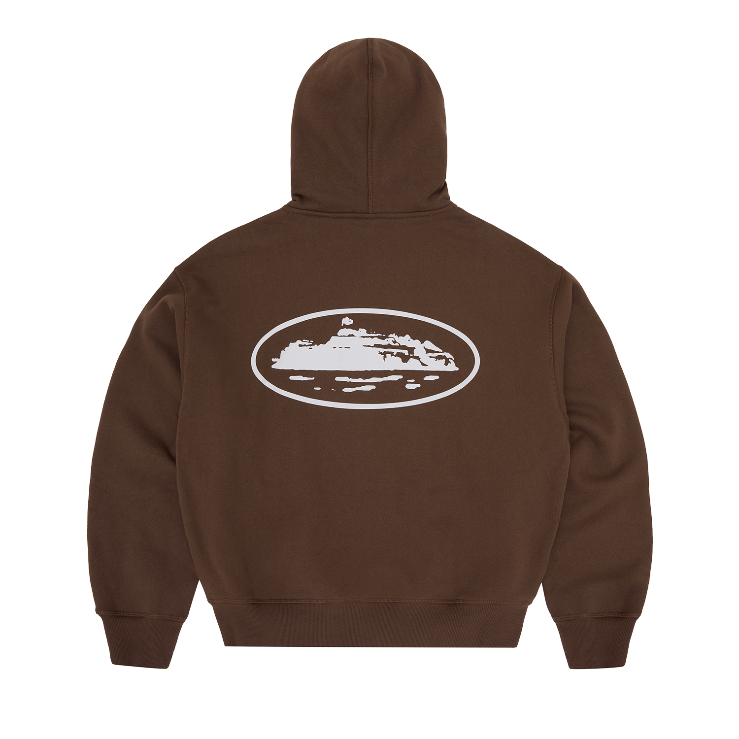 ISLAND PUFF PRINT ZIP HOODIE [BROWN] CRTZRTW