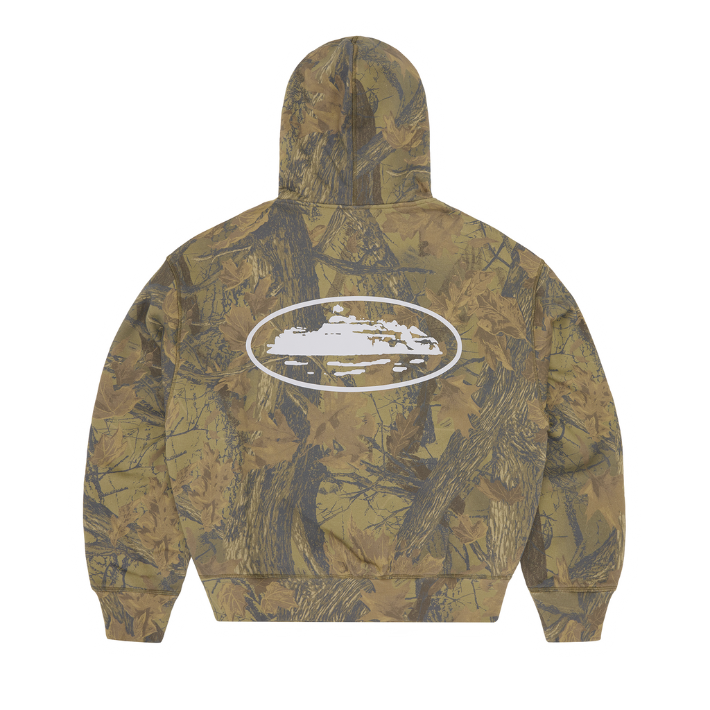 ISLAND PUFF PRINT ZIP HOODIE [FOREST CAMO] CRTZRTW