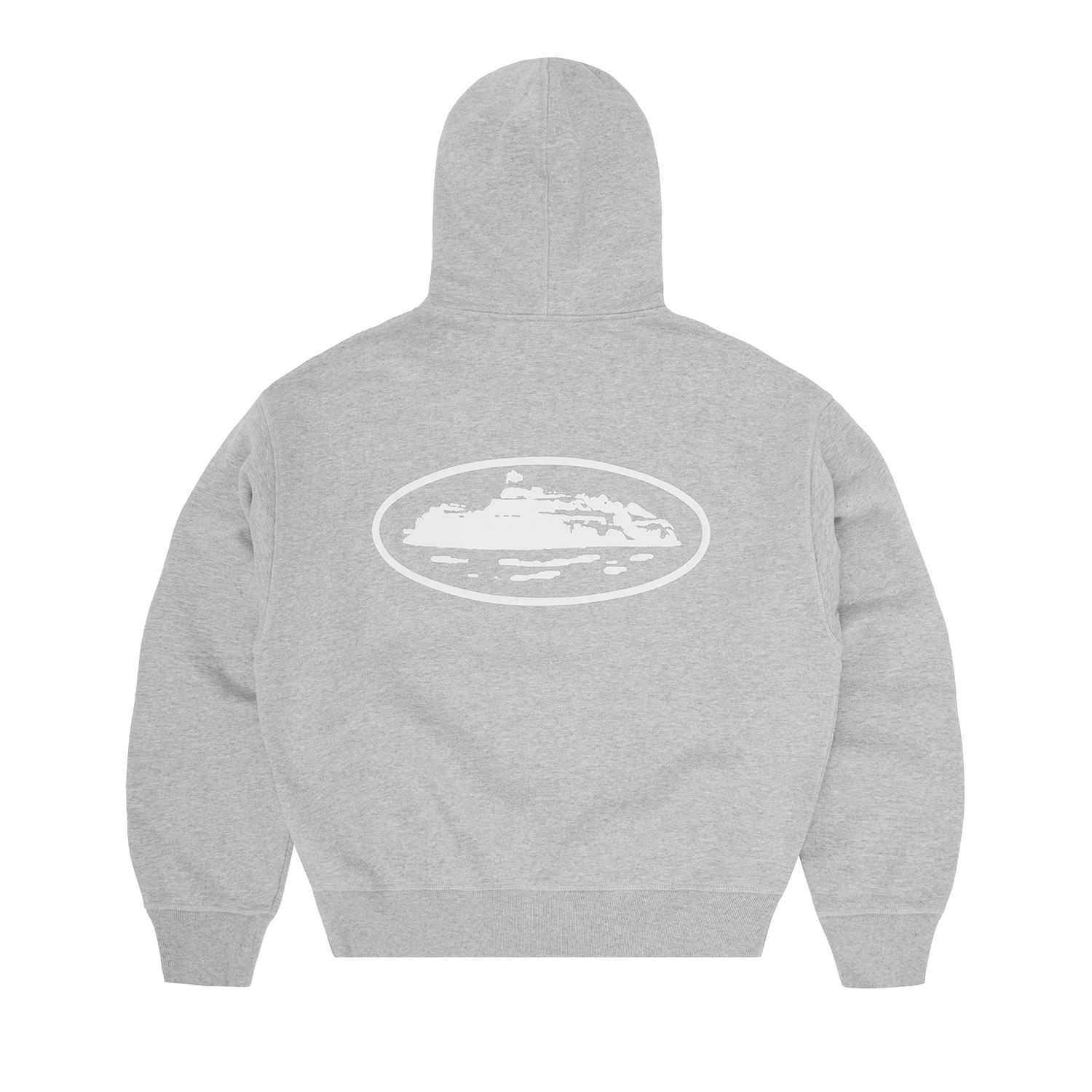 Corteiz ISLAND PUFF PRINT ZIP HOODIE [HEATHER GREY] CRTZRTW