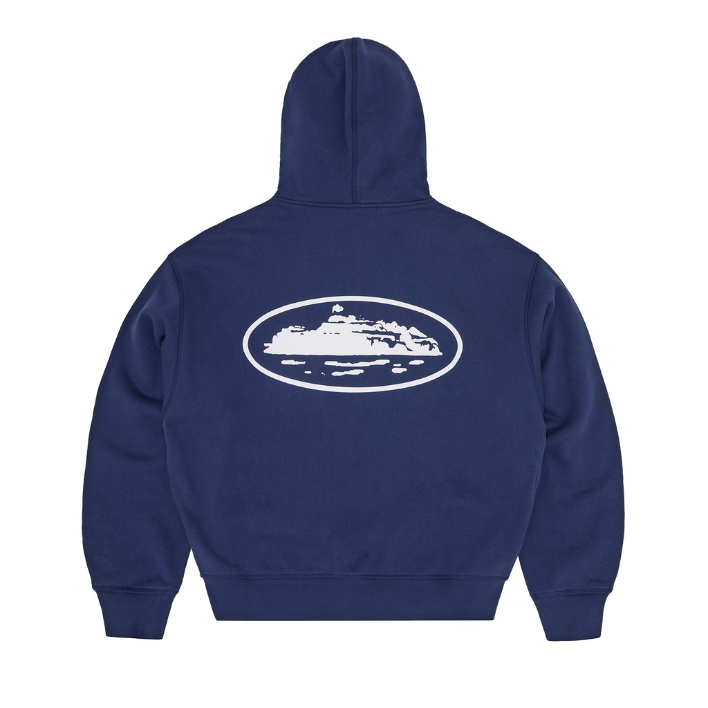 Corteiz ISLAND PUFF PRINT ZIP HOODIE [NAVY] CRTZRTW