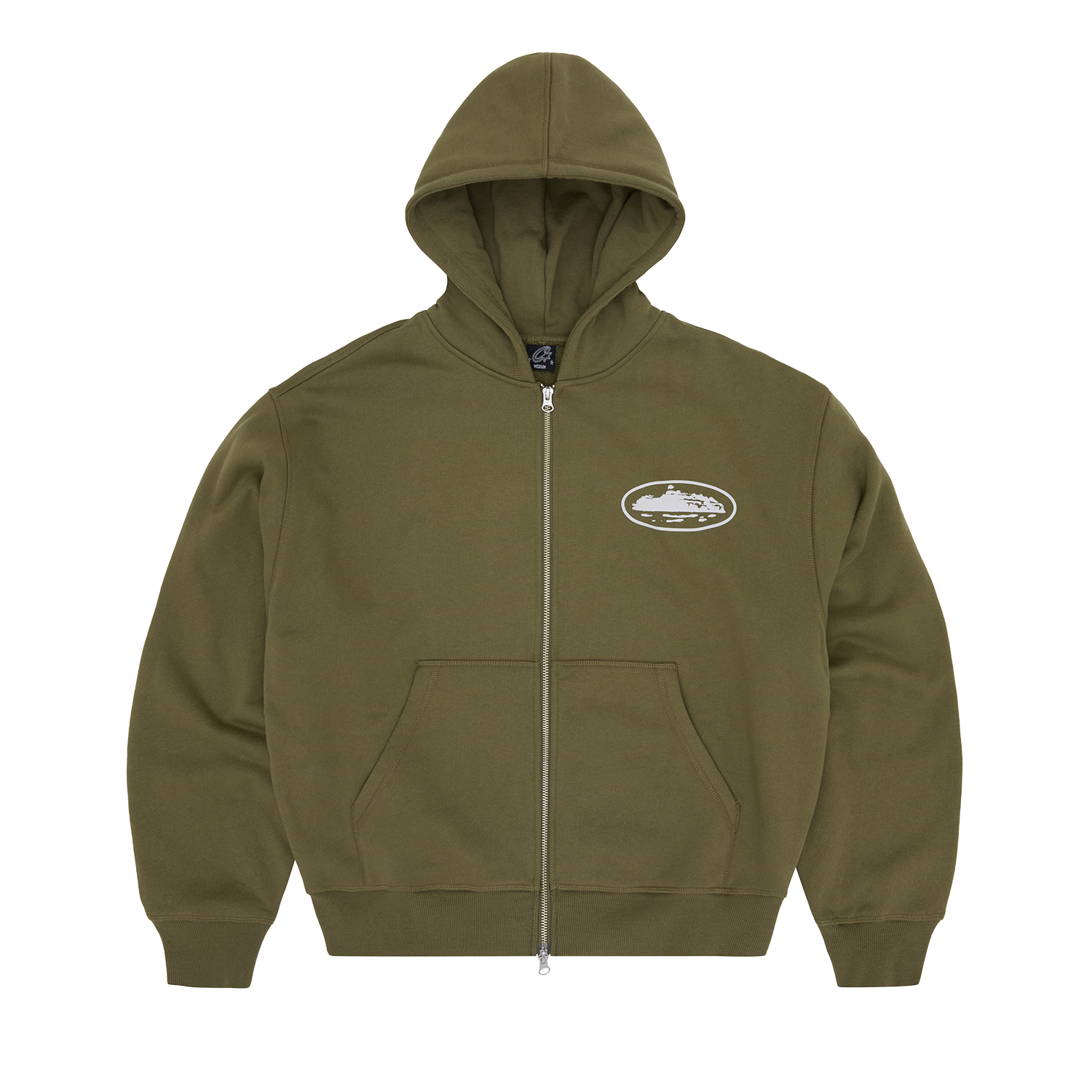 ISLAND PUFF PRINT ZIP HOODIE [OLIVE] CRTZRTW