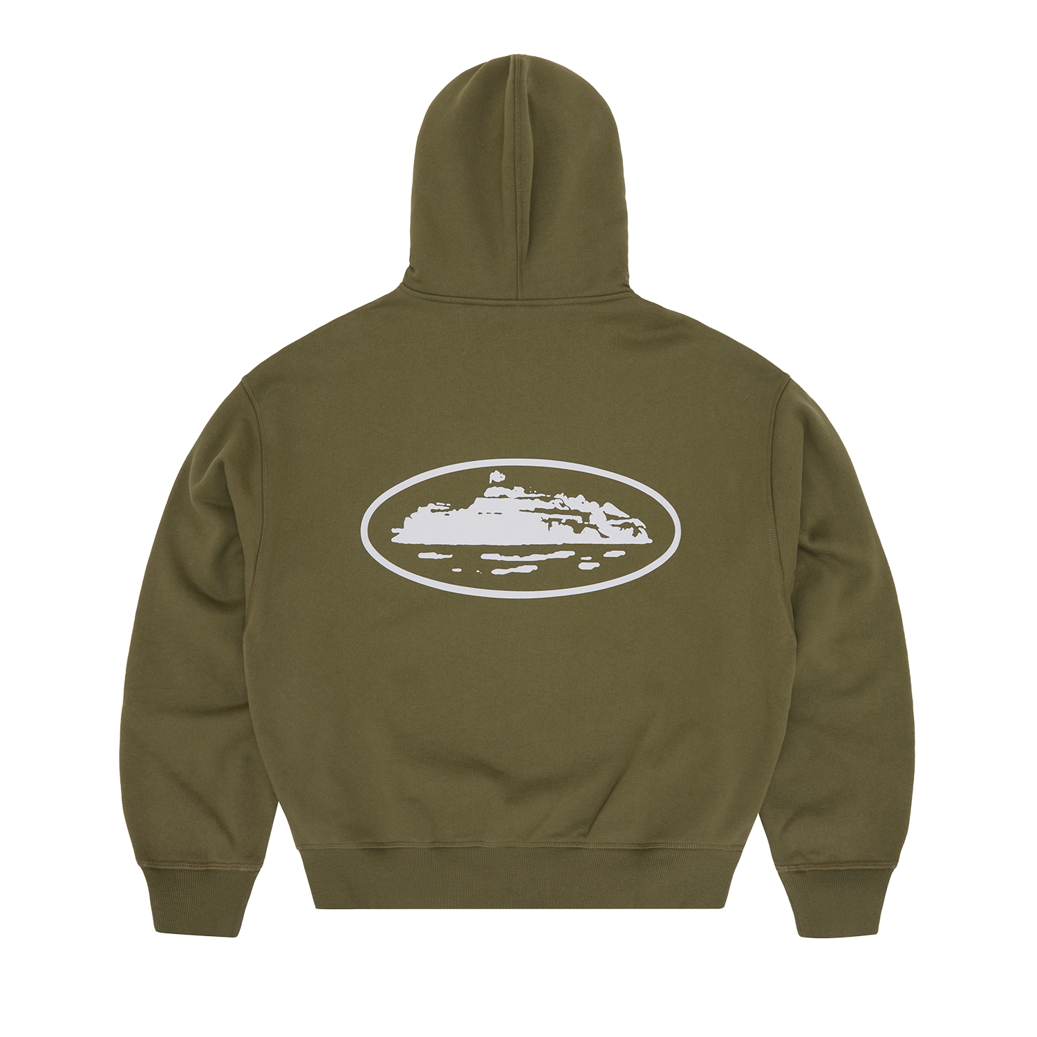 ISLAND PUFF PRINT ZIP HOODIE [OLIVE] CRTZRTW
