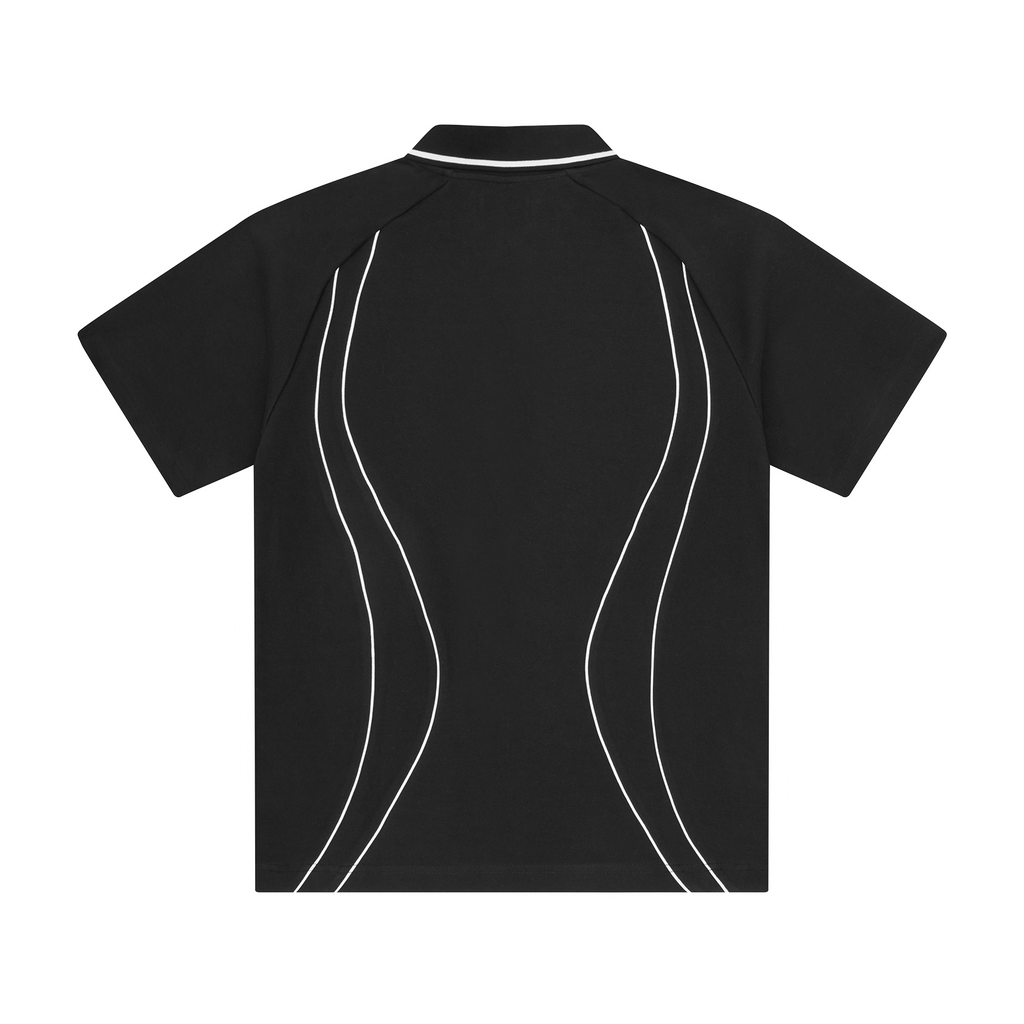ISLAND PIQUE POLO SHIRT [BLACK] CRTZRTW
