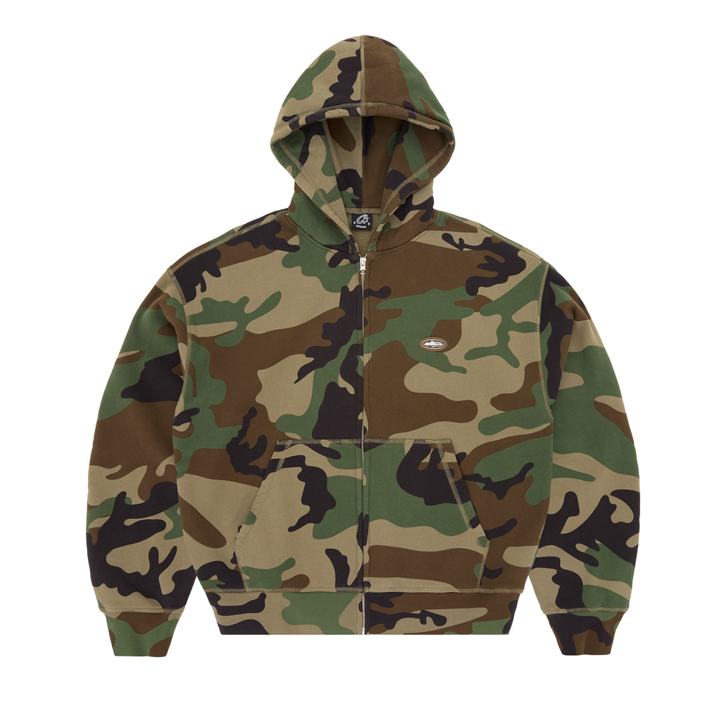 MINI ISLAND ZIP HOODIE [WOODLAND CAMO] CRTZRTW