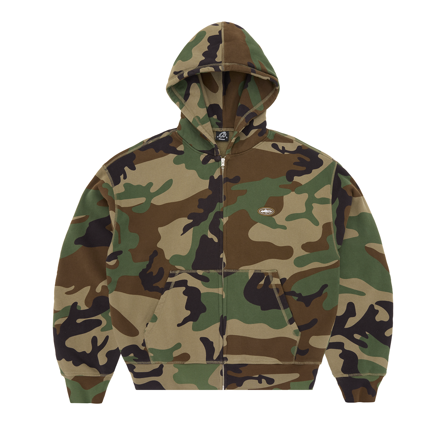 MINI ISLAND ZIP HOODIE [WOODLAND CAMO] CRTZRTW