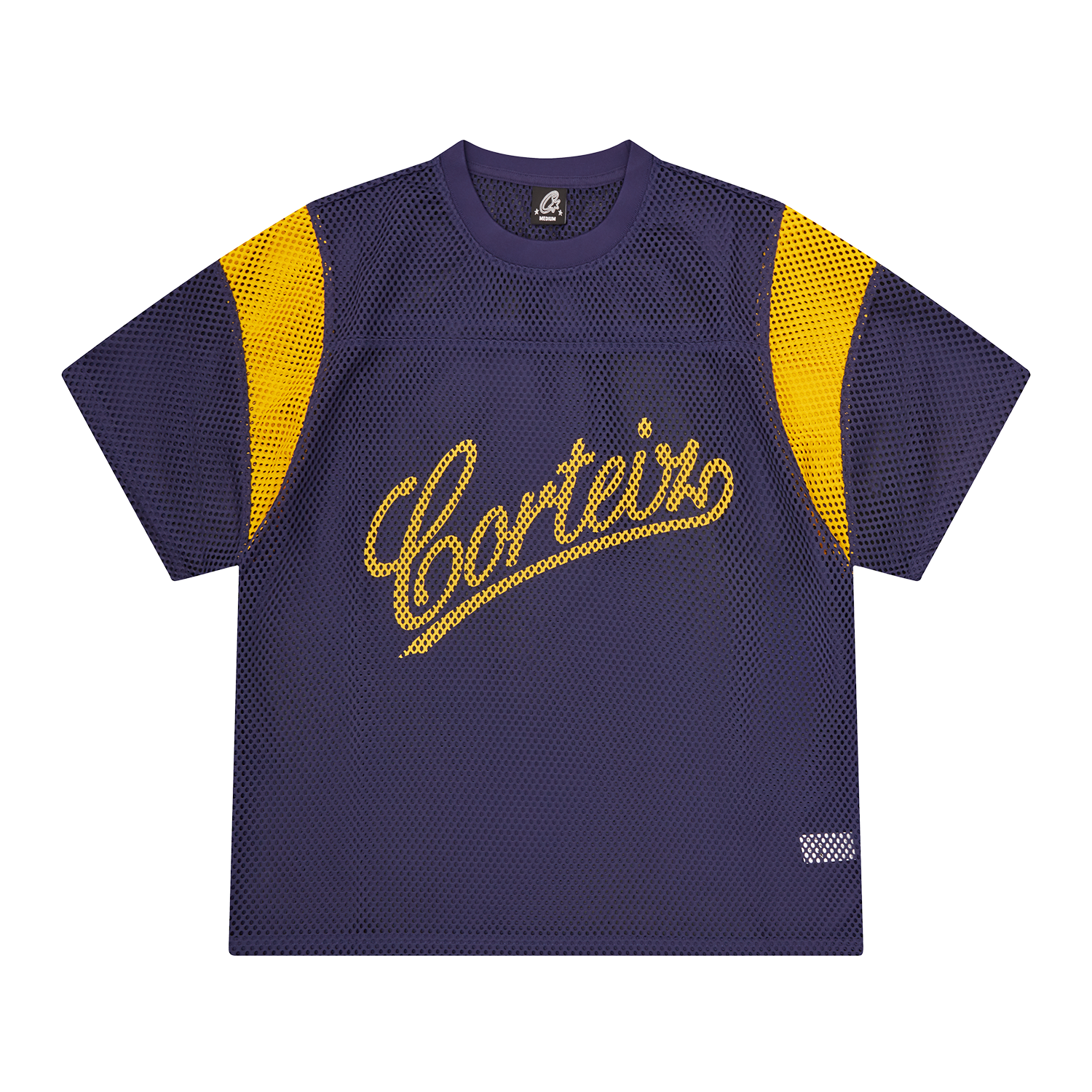 Corteiz OPEN MESH PANEL JERSEY [NAVY/YELLOW] CRTZRTW