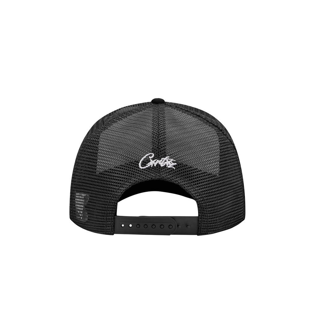 ISLAND PUFF PRINT TRUCKER HAT [WHITE/BLACK] CRTZRTW