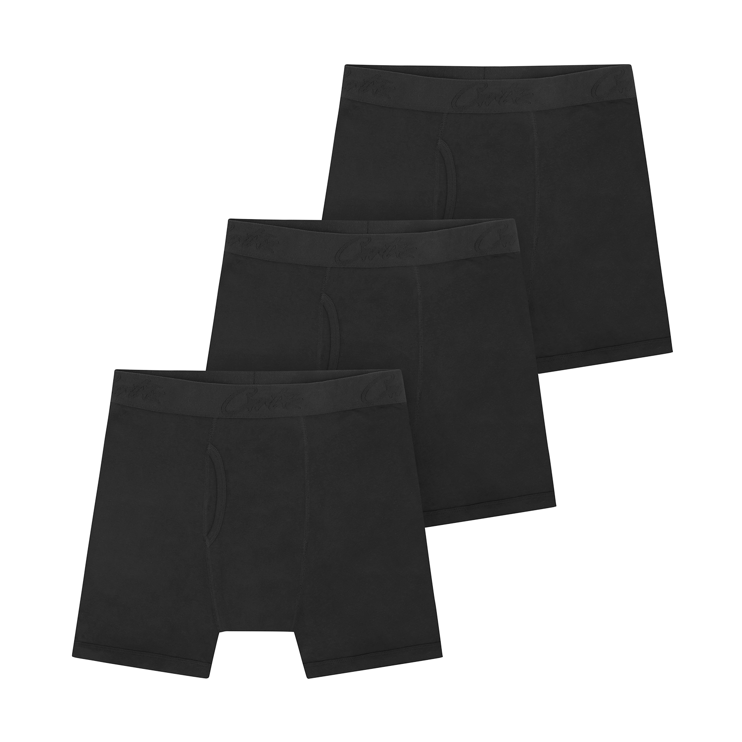 Corteiz BLACK TONAL ALLSTARZ BOXERS [3 PACK] CRTZRTW