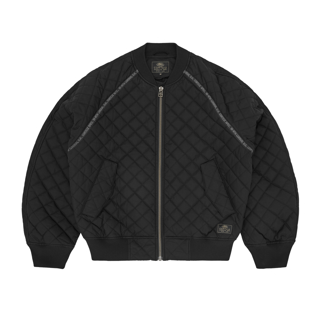 QUILTED EXCHANGE BOMBER [BLACK] CRTZRTW