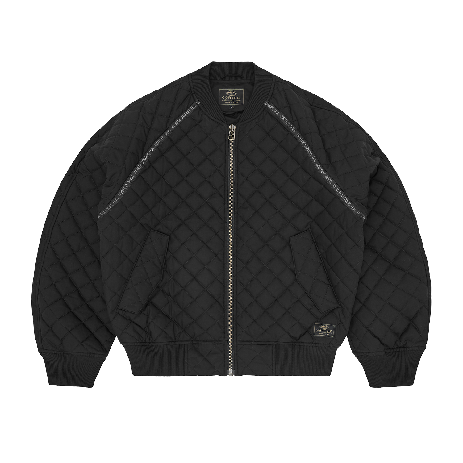 QUILTED EXCHANGE BOMBER [BLACK] CRTZRTW