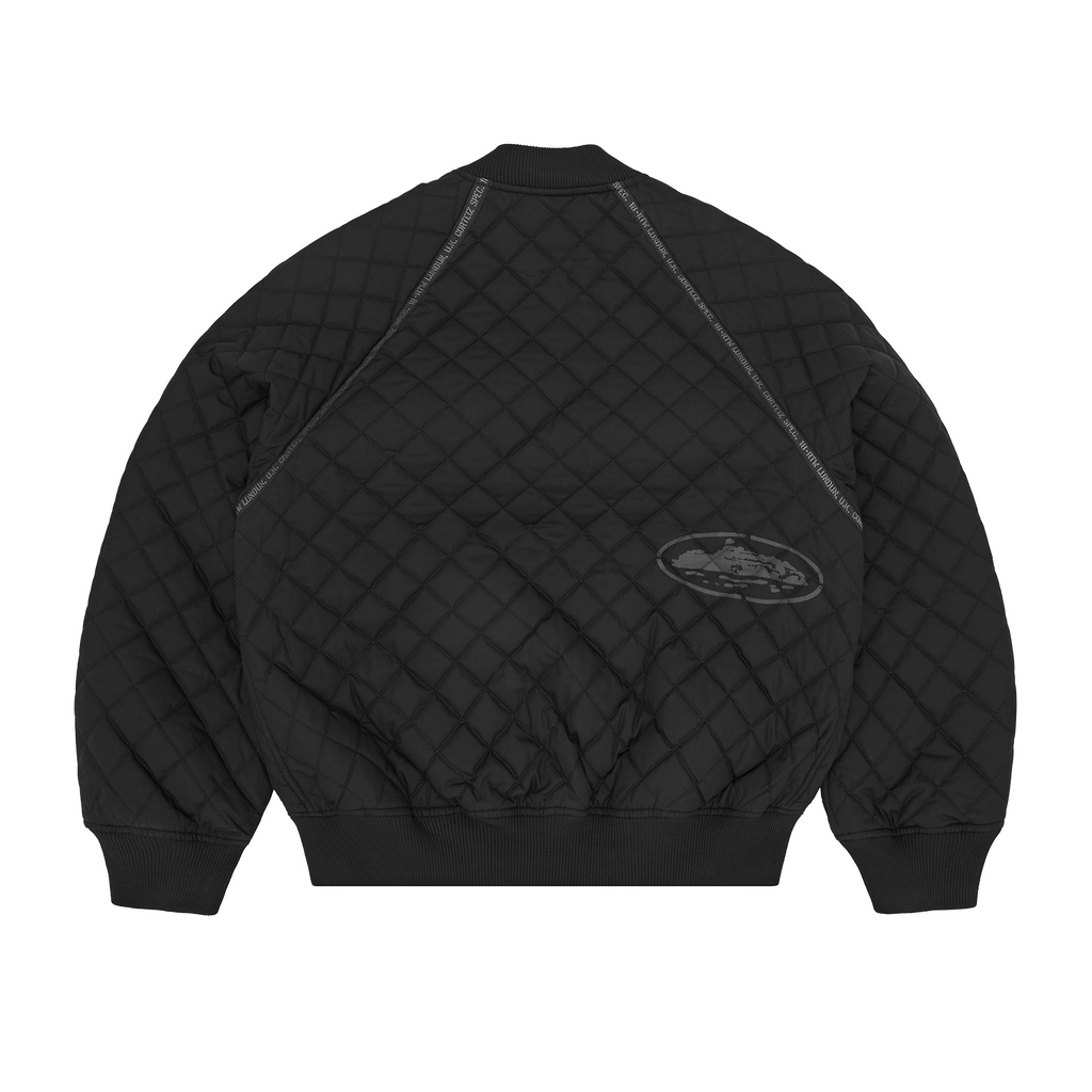 QUILTED EXCHANGE BOMBER [BLACK] CRTZRTW