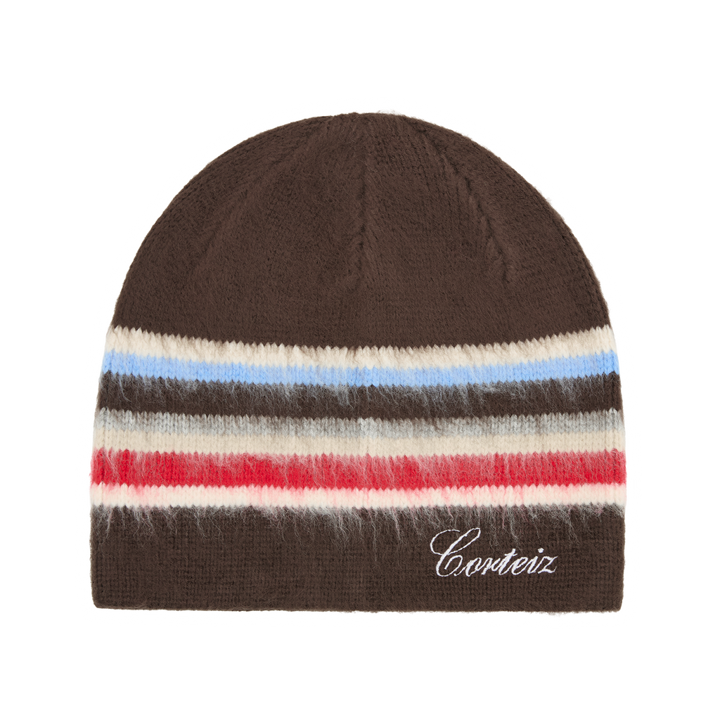 MULTI STRIPE KNIT BEANIE [BROWN] CRTZRTW