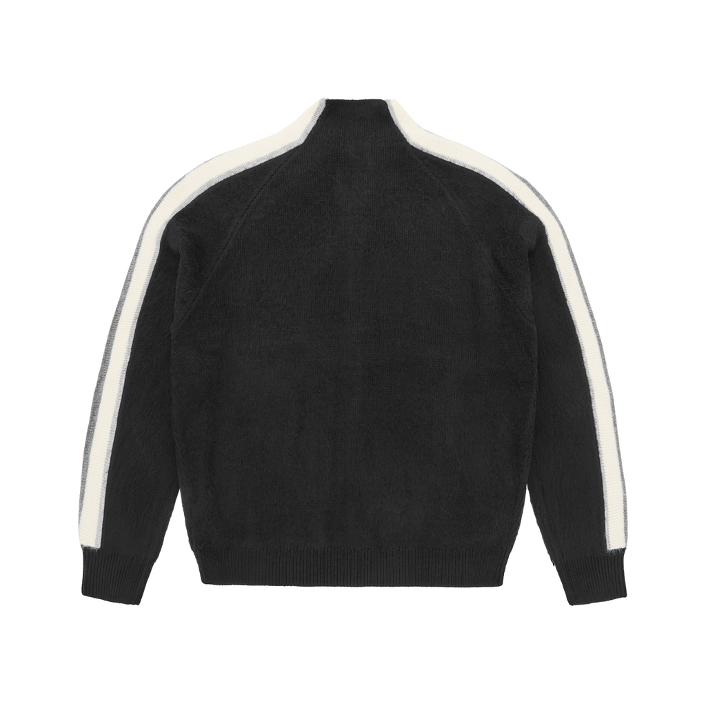 MULTI STRIPE KNIT ZIP UP [BLACK] CRTZRTW