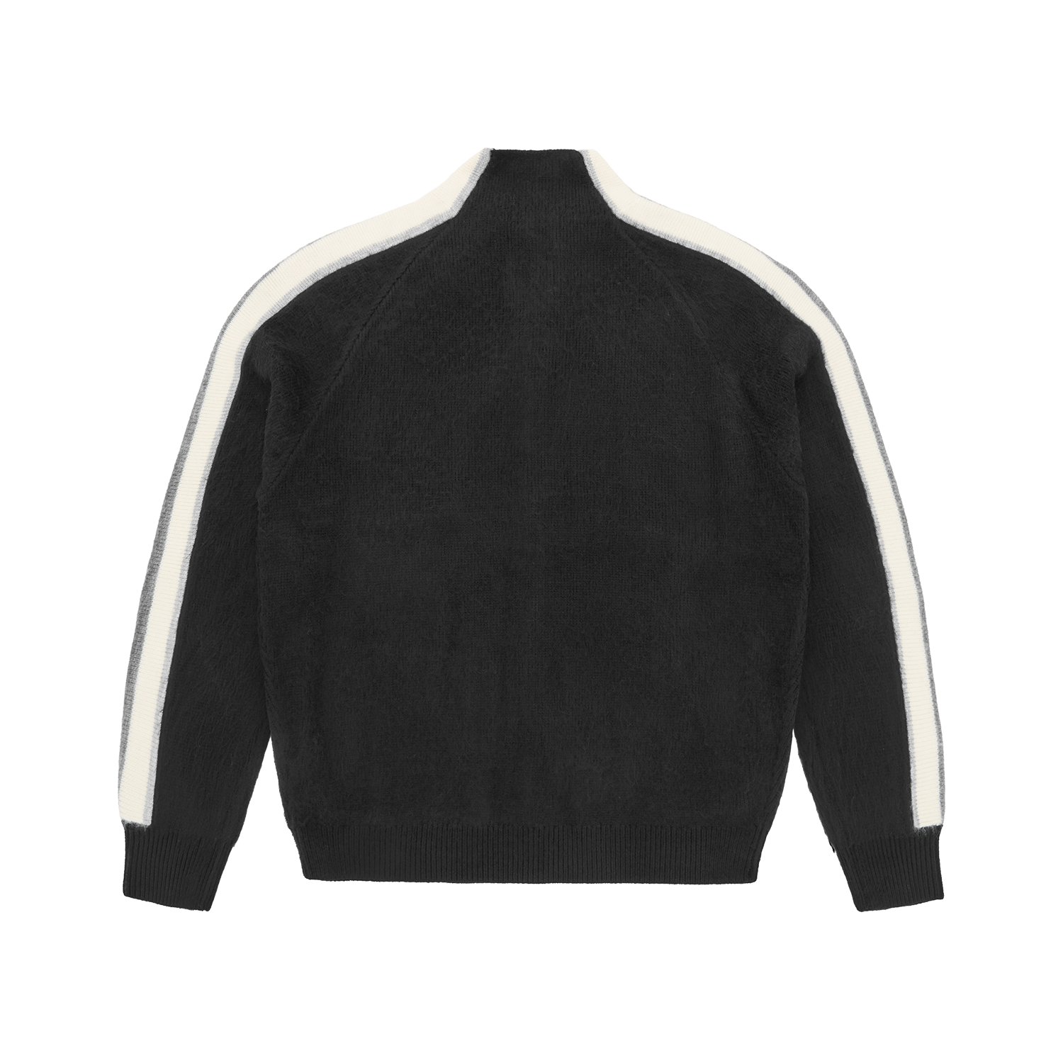 MULTI STRIPE KNIT ZIP UP [BLACK] CRTZRTW