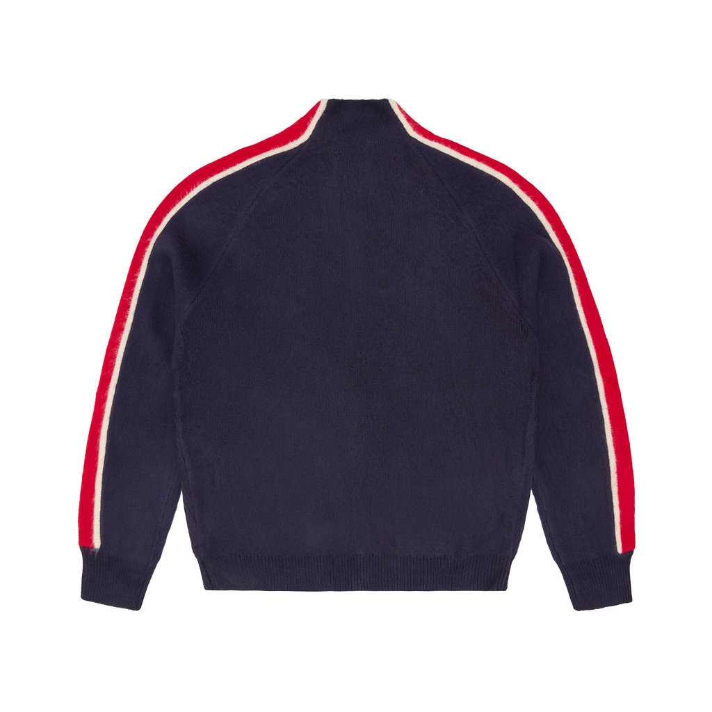 MULTI STRIPE KNIT ZIP UP [NAVY] CRTZRTW