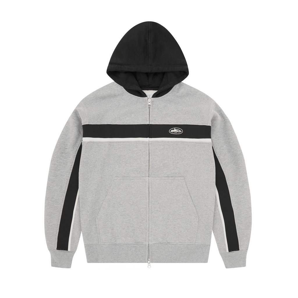 RIBBED SPORTEIZ ZIP HOODIE [HEATHER GREY] CRTZRTW