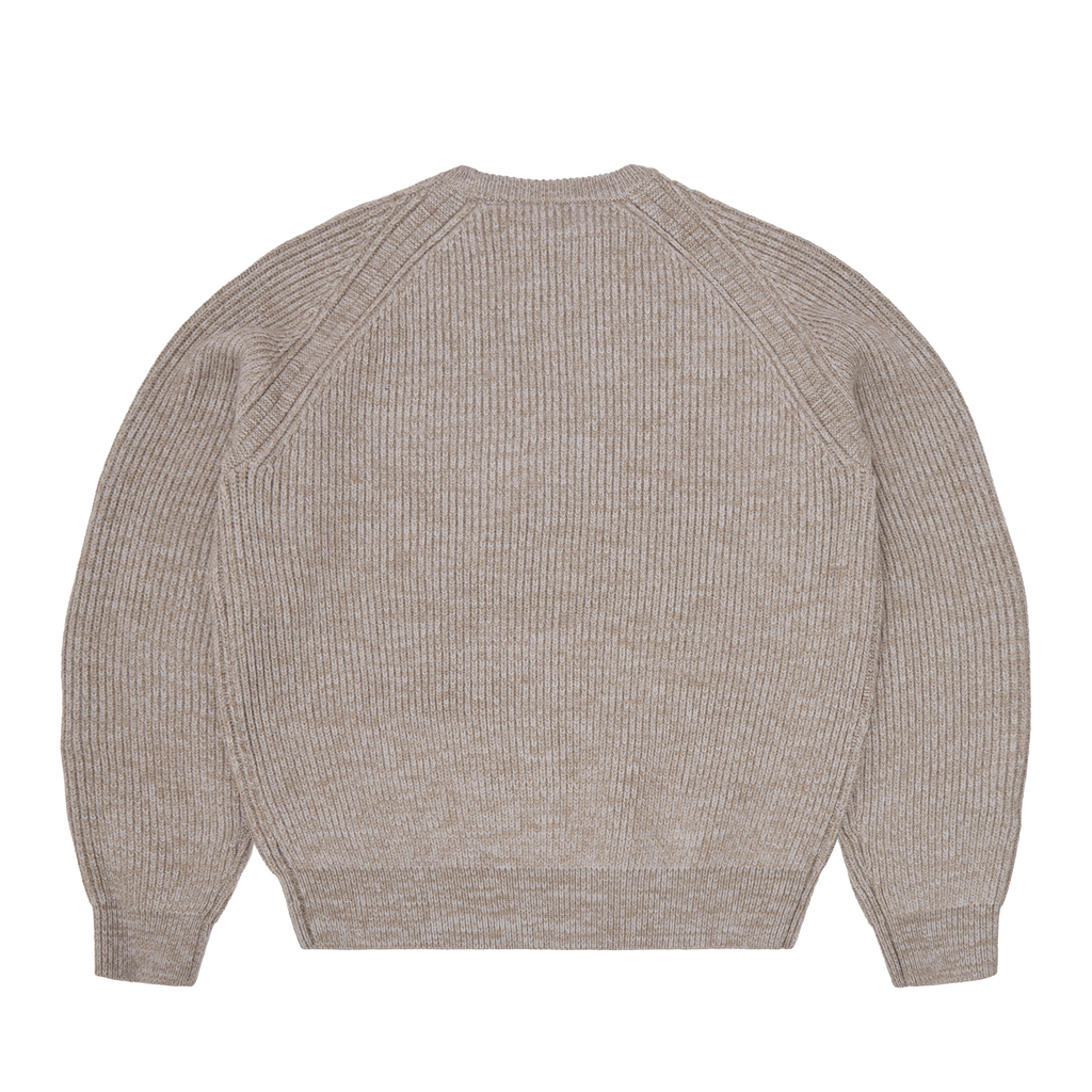 SCRIPT POCKET KNIT SWEATER [OATMEAL] CRTZRTW