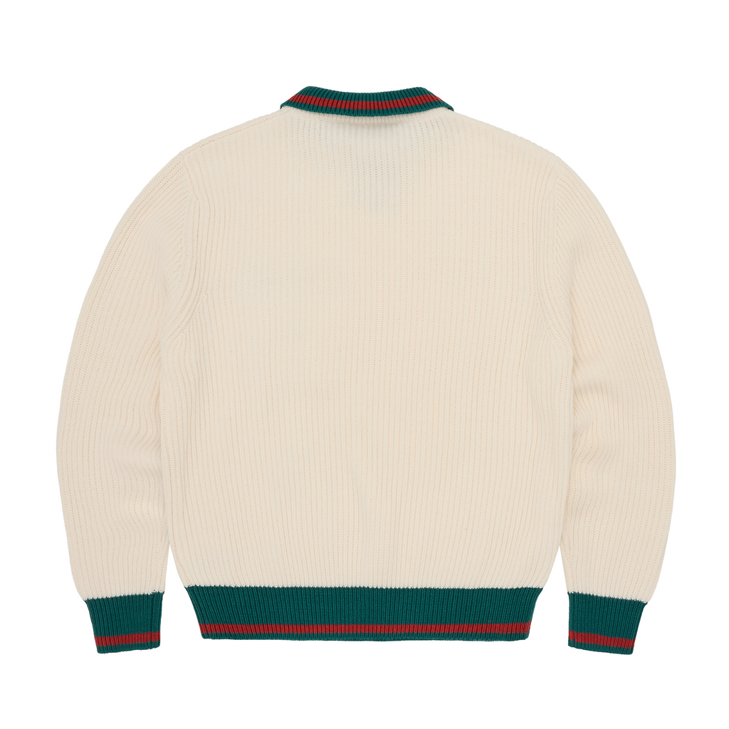 GIANNI KNIT POLO SWEATER [CREAM] CRTZRTW